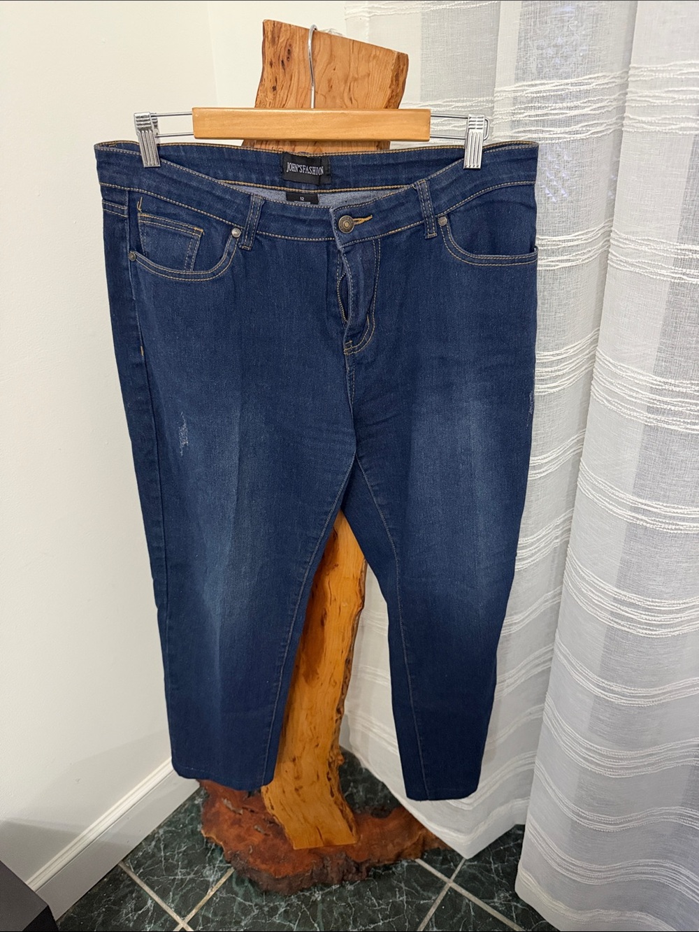 Slim Fit Dark Blue Men's Jeans